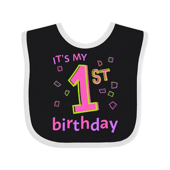 Inktastic It's My First Birthday Boys or Girls Baby Bib