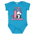 thumbnail image 1 of Inktastic It's My First Birthday with Panda Bear Girls Baby Bodysuit, 1 of 5