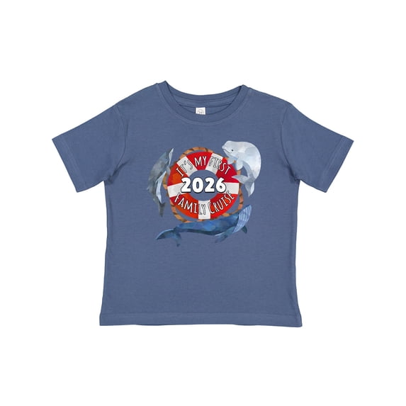 Inktastic It's My First Family Cruise 2026 Boys or Girls Baby T-Shirt