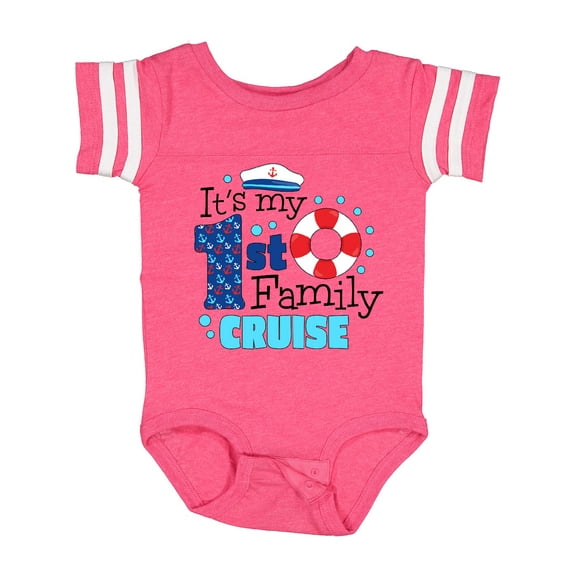 Inktastic It's My First Family Cruise Boys or Girls Baby Bodysuit