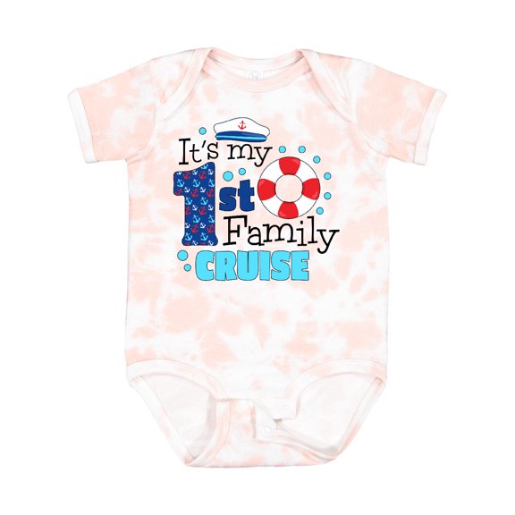 Inktastic It's My First Family Cruise Boys or Girls Baby Bodysuit
