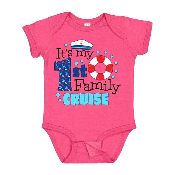 Inktastic It's My First Family Cruise Boys or Girls Baby Bodysuit