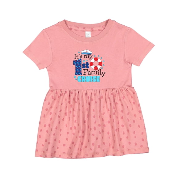 Inktastic It's My First Family Cruise Girls Baby Dress