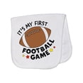 thumbnail image 1 of Inktastic It's My First Football Game Baby Burp Cloth, 1 of 3