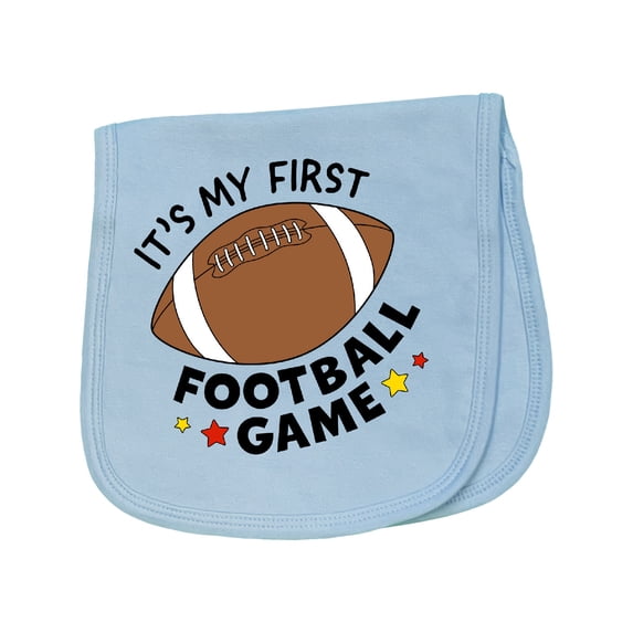 Inktastic It's My First Football Game Baby Burp Cloth