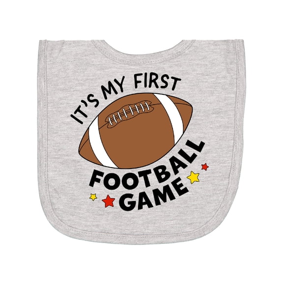 Inktastic It's My First Football Game Newborn Bib