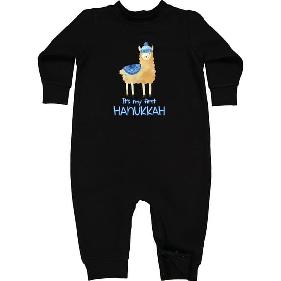 Inktastic It's My First Hanukkah Baby Fleece Romper