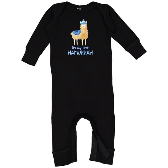Inktastic It's My First Hanukkah Baby Romper Coveralls