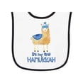 thumbnail image 1 of Inktastic It's My First Hanukkah Baby Terry Cloth Bib, 1 of 3