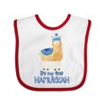 thumbnail image 1 of Inktastic It's My First Hanukkah Boys or Girls Baby Bib, 1 of 4