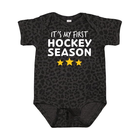 Inktastic It's My First Hockey Season Boys or Girls Baby Bodysuit