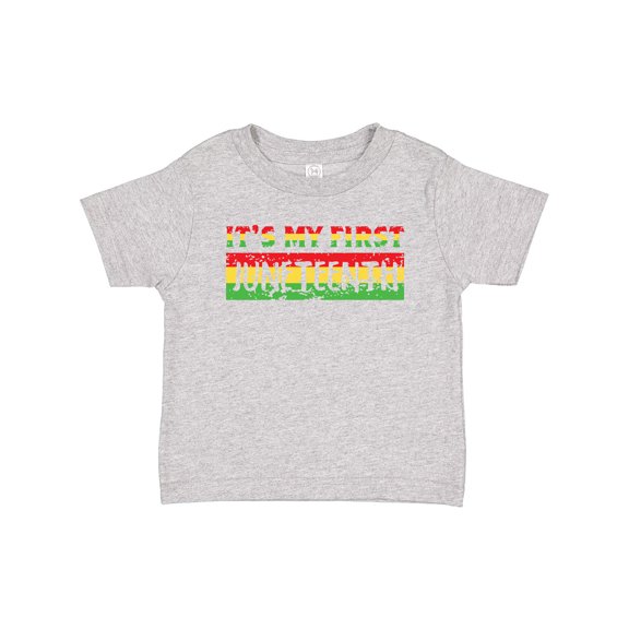 Inktastic It's My First Juneteenth Red, Yellow, and Green Boys or Girls Baby T-Shirt
