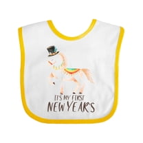 Inktastic It's My First New Year's Horse Boys or Girls Baby Bib