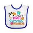 thumbnail image 1 of Inktastic It's My First Summer Vacation with Cute Toucan Boys or Girls Baby Bib, 1 of 4