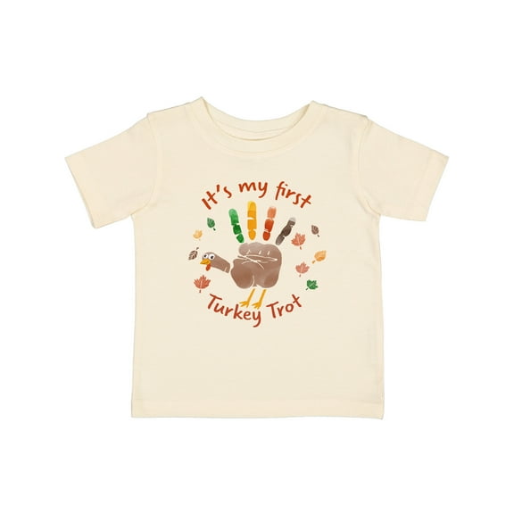 Inktastic It's My First Turkey Trot Boys or Girls Baby T-Shirt