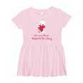 thumbnail image 1 of Inktastic It's My First Valentine's Day Girls Baby Dress, 1 of 5