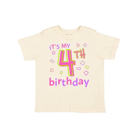 Inktastic It's My Fourth Birthday Boys or Girls Toddler T-Shirt