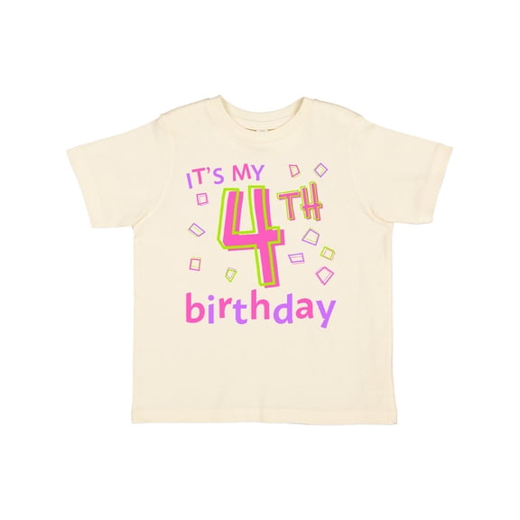 Inktastic It's My Fourth Birthday Boys or Girls Toddler T-Shirt