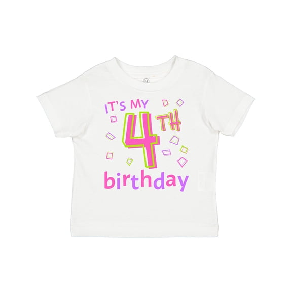 Inktastic It's My Fourth Birthday Boys or Girls Toddler T-Shirt