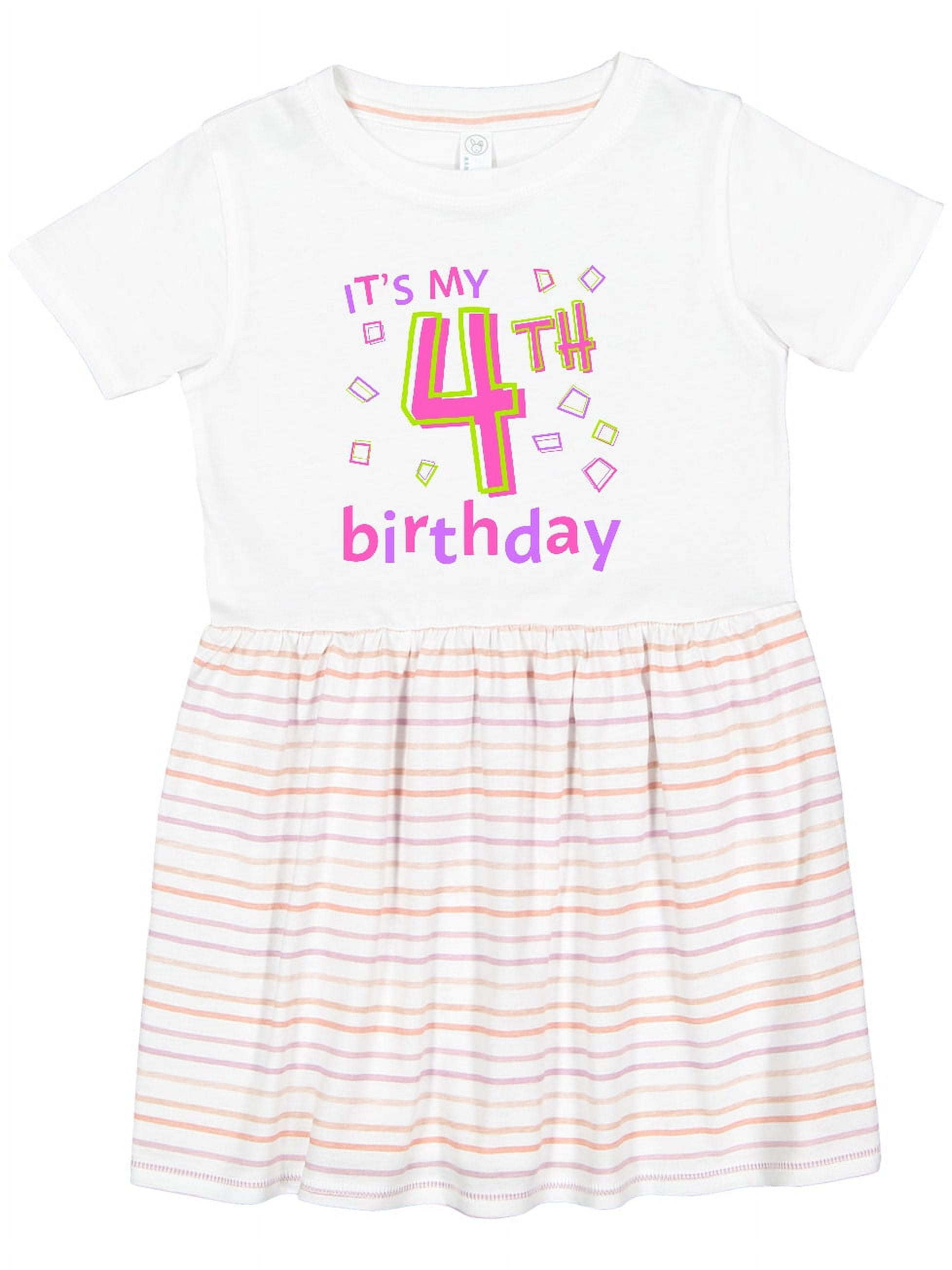 fourth birthday dress It's my fourth Birthday Girl Outfit – KreatingInStyle main image 0