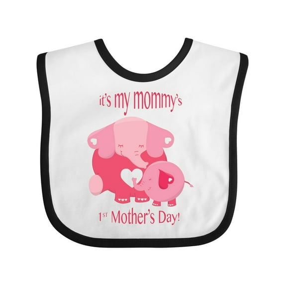 Inktastic It's My Mommy's 1st Mother's Day Boys or Girls Baby Bib
