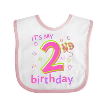 Inktastic It's My Second Birthday Boys or Girls Baby Bib