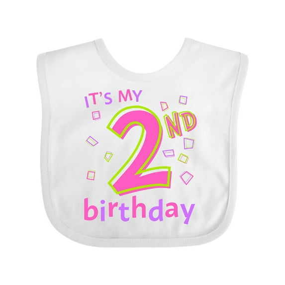 Inktastic It's My Second Birthday Boys or Girls Baby Bib