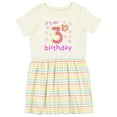 thumbnail image 1 of Inktastic It's My Third Birthday Girls Toddler Dress, 1 of 5