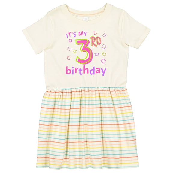 Inktastic It's My Third Birthday Girls Toddler Dress