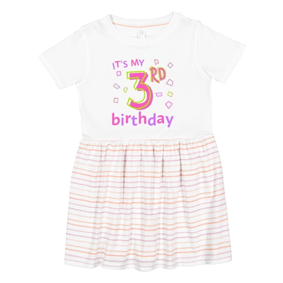 Inktastic It's My Third Birthday Girls Toddler Dress