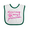 thumbnail image 1 of Inktastic It's Not Easy Being a Princess Girls Baby Bib, 1 of 4