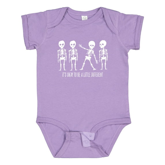 Inktastic It's Okay to be a Little Different Skeletons Boys or Girls Baby Bodysuit