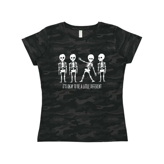 Inktastic It's Okay to be a Little Different Skeletons Women's T-Shirt