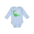 thumbnail image 1 of Inktastic It's Our First Father's Day Cute Dinosaur Family with Hearts Boys or Girls Long Sleeve Baby Bodysuit, 1 of 5