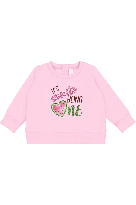 It's Sweet Being One Watermelon First Birthday Baby Sweatshirt