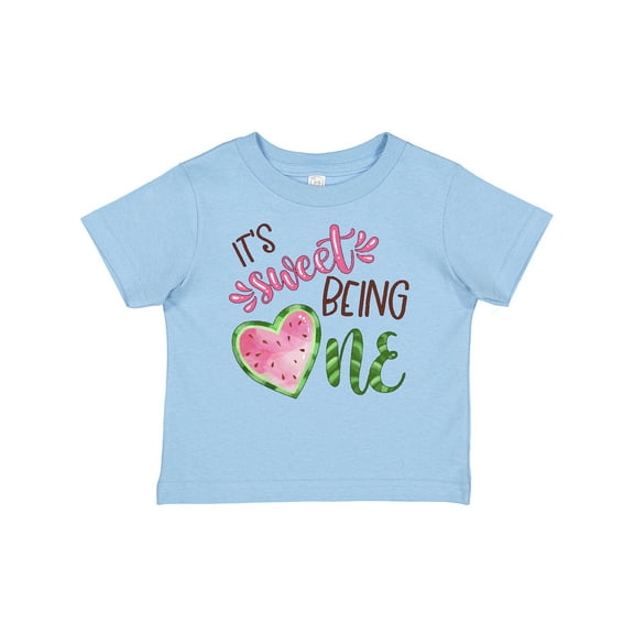 Inktastic It's Sweet Being One Watermelon First Birthday Boys or Girls Baby T-Shirt