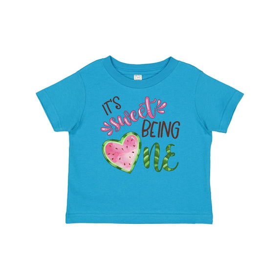 Inktastic It's Sweet Being One Watermelon First Birthday Boys or Girls Baby T-Shirt