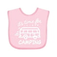 thumbnail image 1 of Inktastic It's Time For Camping with Camper Boys or Girls Baby Bib, 1 of 4