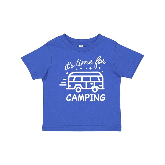 Inktastic It's Time For Camping with Camper Boys or Girls Baby T-Shirt
