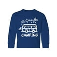 thumbnail image 1 of Inktastic It's Time For Camping with Camper Long Sleeve Youth T-Shirt, 1 of 5
