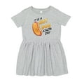 thumbnail image 1 of Inktastic It's a Hot Dog Kinda Day Girls Toddler Dress, 1 of 5