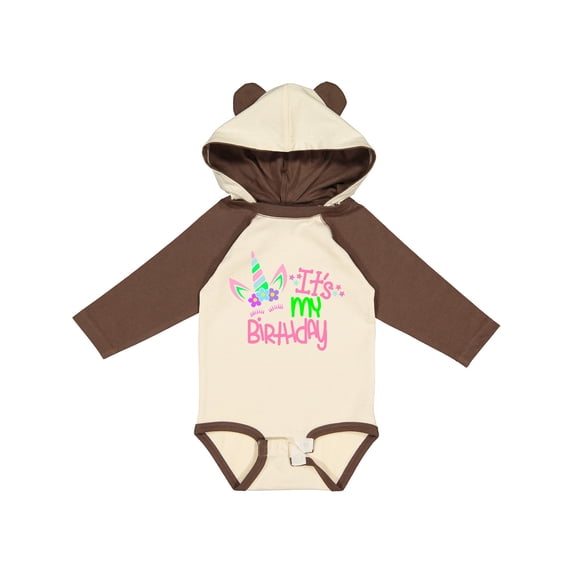Inktastic It's my Birthday Unicorn Boys or Girls Long Sleeve Baby Bodysuit