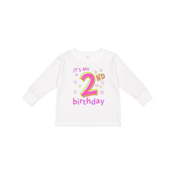Inktastic It's my Second Birthday Boys or Girls Long Sleeve Toddler T-Shirt