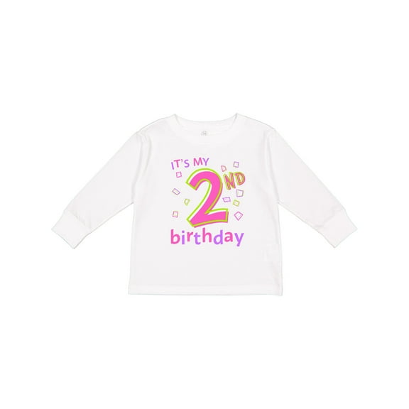 Inktastic It's my Second Birthday Boys or Girls Long Sleeve Toddler T-Shirt