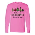 thumbnail image 1 of Inktastic It's the Most Wonderful Time of the Year Fun Christmas Trees Long Sleeve T-Shirt, 1 of 5