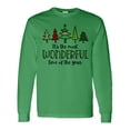 thumbnail image 1 of Inktastic It's the Most Wonderful Time of the Year Fun Christmas Trees Long Sleeve T-Shirt, 1 of 5