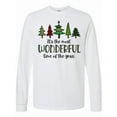 thumbnail image 1 of Inktastic It's the Most Wonderful Time of the Year Fun Christmas Trees Long Sleeve T-Shirt, 1 of 5