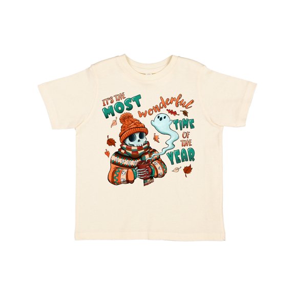 Inktastic It's the Most Wonderful Time of the Year Halloween Skeleton Boys or Girls Toddler T-Shirt