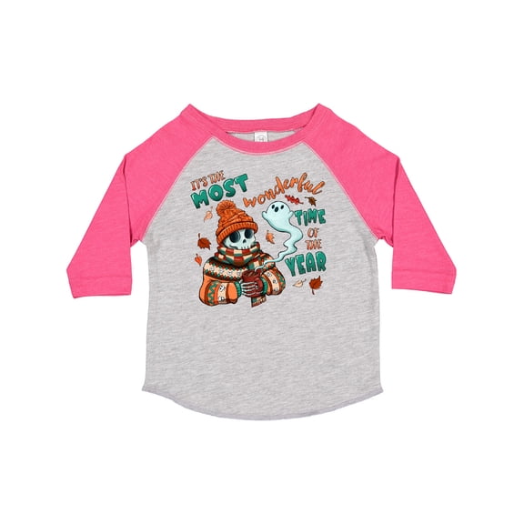 Inktastic It's the Most Wonderful Time of the Year Halloween Skeleton Boys or Girls Toddler T-Shirt