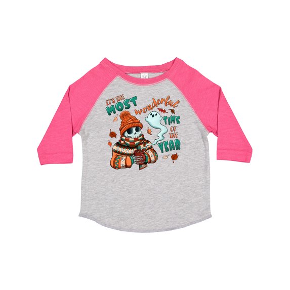 Inktastic It's the Most Wonderful Time of the Year Halloween Skeleton Boys or Girls Toddler T-Shirt
